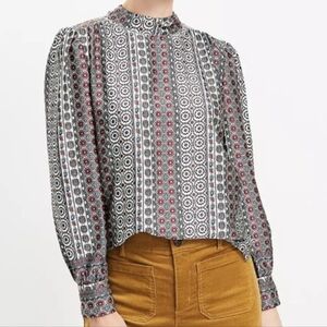 Loft Tile Mock Neck Top